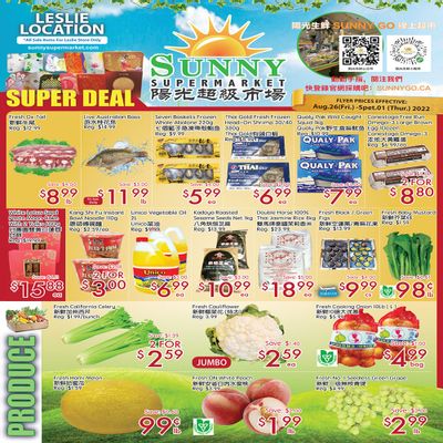 Sunny Supermarket (Leslie) Flyer August 26 to September 1