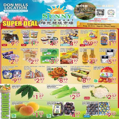 Sunny Foodmart (Don Mills) Flyer August 26 to September 1