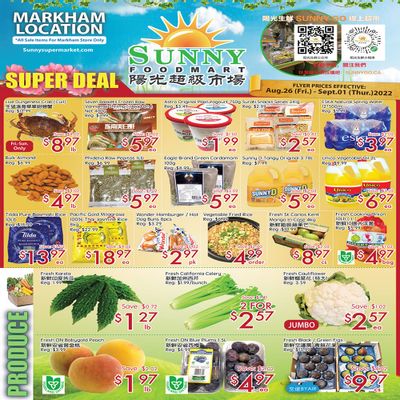 Sunny Foodmart (Markham) Flyer August 26 to September 1