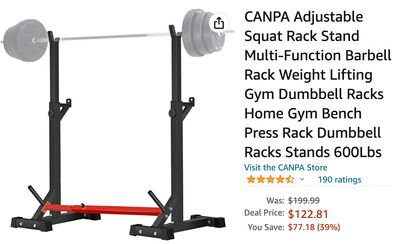 Amazon Canada Deals: Save 39% on Adjustable Squat Rack Stand + 23% on Logitech MX Vertical Wireless Mouse + More Offers