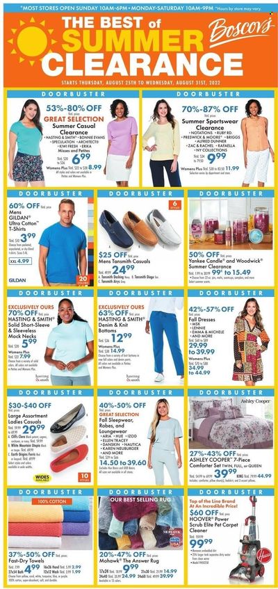 Boscov's (CT, DE, MD, NJ, NY, PA) Weekly Ad Flyer Specials August 25 to August 31, 2022