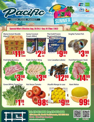 Pacific Fresh Food Market (North York) Flyer August 26 to September 1