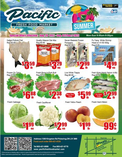 Pacific Fresh Food Market (Pickering) Flyer August 26 to September 1