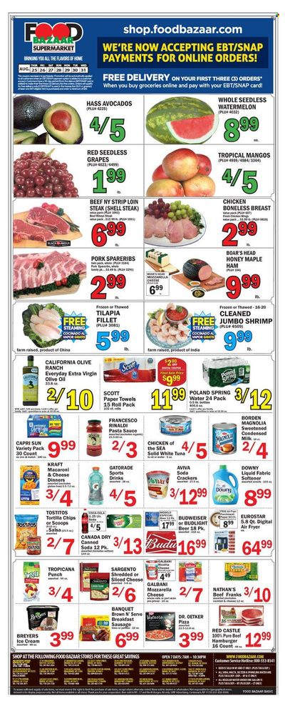 Food Bazaar (CT, NJ, NY) Weekly Ad Flyer Specials August 25 to August 31, 2022