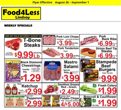 Food 4 Less (Lindsay) Flyer August 26 to September 1