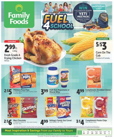Family Foods Flyer August 26 to September 1