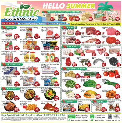 Ethnic Supermarket (Guelph) Flyer August 26 to September 1