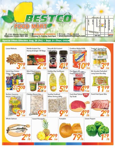 BestCo Food Mart (Etobicoke) Flyer August 26 to September 1