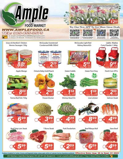 Ample Food Market (Brampton) Flyer August 26 to September 1
