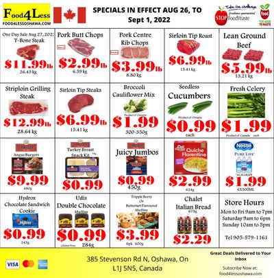 Food 4 Less (Oshawa) Flyer August 26 to September 1