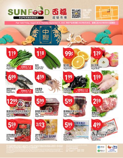 Sunfood Supermarket Flyer August 26 to September 1