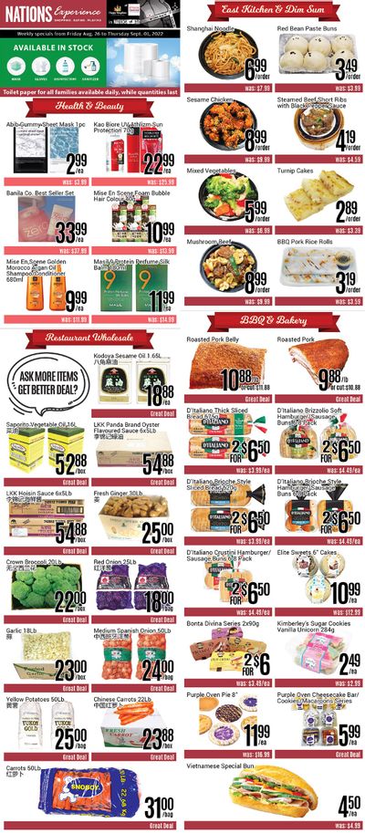 Nations Fresh Foods (Toronto) Flyer August 26 to September 1