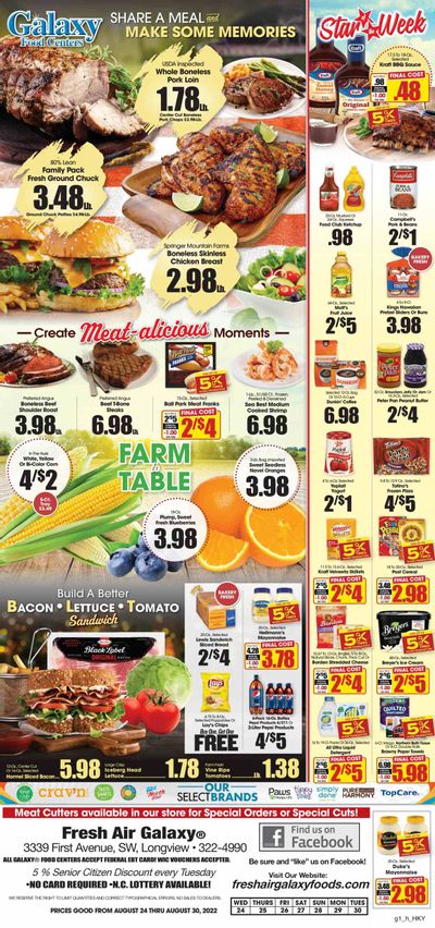 Fresh Air Galaxy (NC) Weekly Ad Flyer Specials August 24 to August 30, 2022