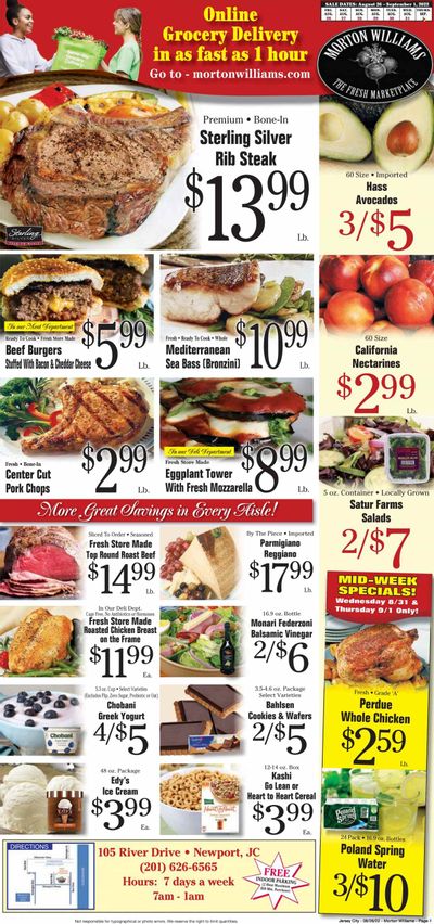 Morton Williams (NJ) Weekly Ad Flyer Specials August 26 to September 1, 2022