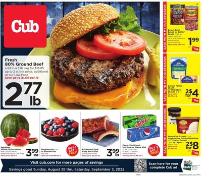 Cub Foods (MN) Weekly Ad Flyer Specials August 28 to September 3, 2022