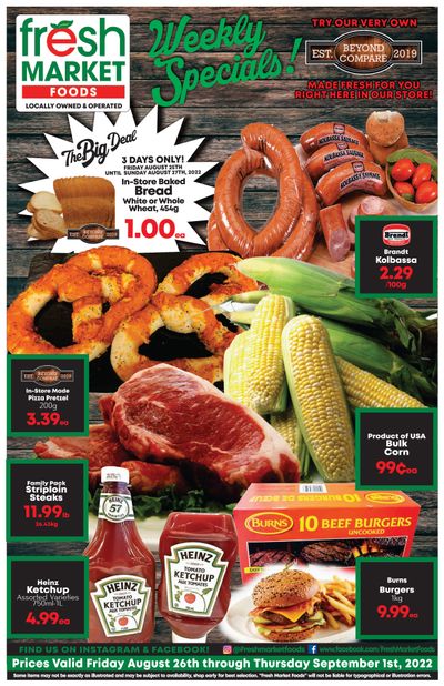 Fresh Market Foods Flyer August 26 to September 1