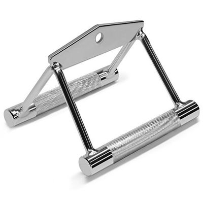 Yes4All Seated Row Double D Handle Cable Attachment – Double D Grip/Double Row Handle for Cable Attachment (Chrome) $20.38 (Reg $30.02)