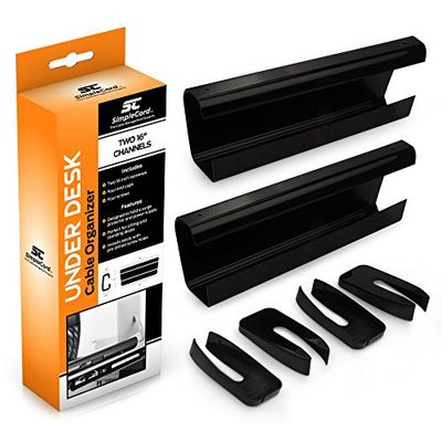 SimpleCord Under Desk Cable Organizer Cord Cover $10.27 (Reg $33.95)