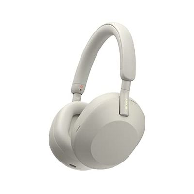 Sony WH-1000XM5 Wireless Industry Leading Noise Cancelling Headphones with Auto Noise Cancelling Optimizer, Crystal Clear Hands-Free Calling, and Alexa Voice Control, Silver $448 (Reg $499.99)