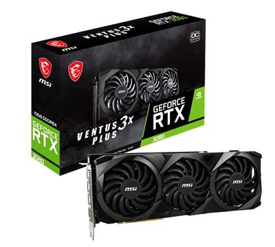 MSI Gaming GeForce RTX 3080 LHR 10GB GDRR6X 320-Bit HDMI/DP Nvlink Torx Fan 3 Ampere Architecture OC Graphics Card (RTX 3080 Ventus 3X Plus 10G OC LHR) $889.99 (Reg $1119.99)