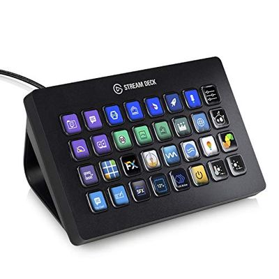 Elgato Stream Deck XL Advanced Stream Control with 32 Customizable LCD Keys, for Windows 10 and macOS 10.13 or Later (10GAT9901) $269.99 (Reg $329.99)