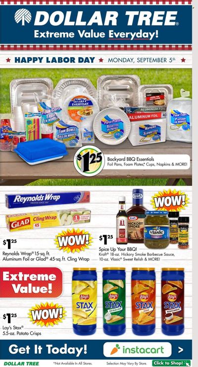 Dollar Tree Weekly Ad Flyer Specials August 28 to September 10, 2022