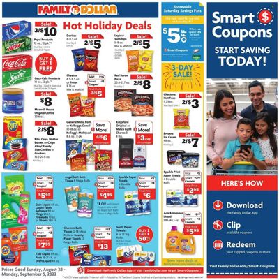 Family Dollar Weekly Ad Flyer Specials August 28 to September 5, 2022