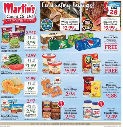 Martin’s (IN, MI) Weekly Ad Flyer Specials August 28 to September 3, 2022