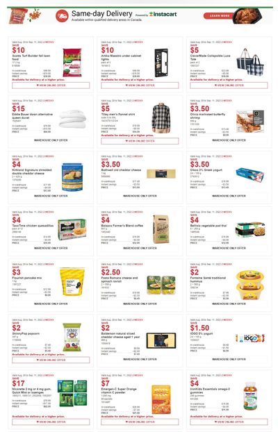 Costco (ON & Atlantic Canada) Weekly Savings August 29 to September 11