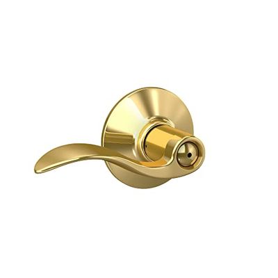 Schlage F40ACC605 Accent Privacy Lever, Bright Brass $34.81 (Reg $42.08)