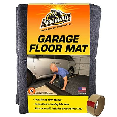 Armor All Original XL Garage Floor Mat, (22' x 8'10"), (Includes Double Sided Tape), Protects Surfaces, Transforms Garage - Absorbent/Waterproof/Durable (USA Made) (Charcoal) $197.4 (Reg $239.44) Armor All Original XL Garage Floor Mat, (22' x 8'10"), (Includes Double Sided Tape), Protects Surfaces, Transforms Garage - Absorbent/Waterproof/Durable (USA Made) (Charcoal) $197.4 (Reg $239.44)