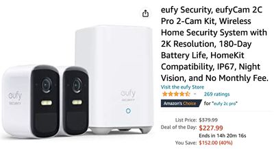 Amazon Canada Deals: Save 40% on eufy Wireless Home Security System + 57% on Wall Paper Towel Holder + 41% on Tortilla Wraps with CouponMore Offers