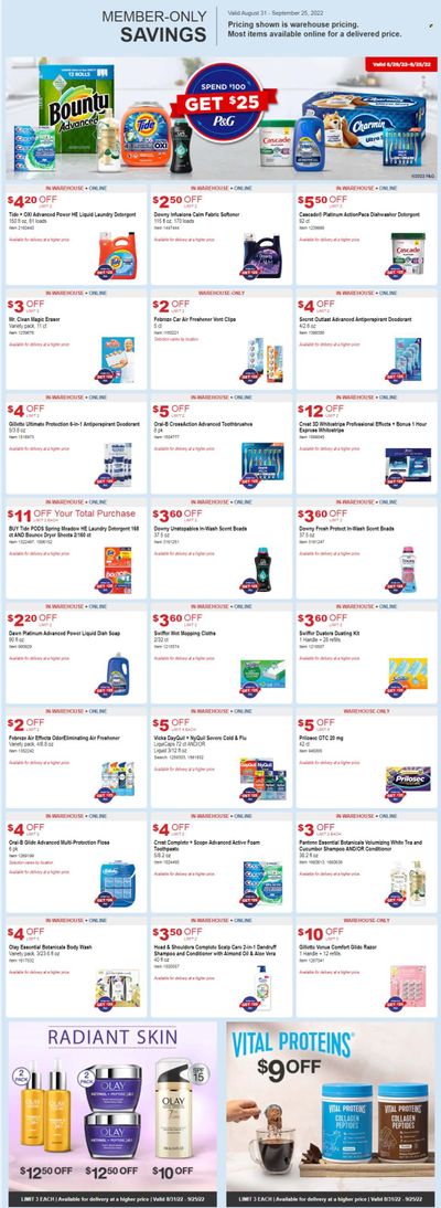Costco Weekly Ad Flyer Specials August 31 to September 25, 2022