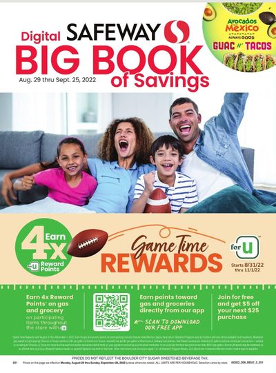 Safeway (SD) Weekly Ad Flyer Specials August 29 to September 25, 2022