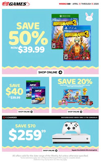 EB Games Flyer April 10 to 16