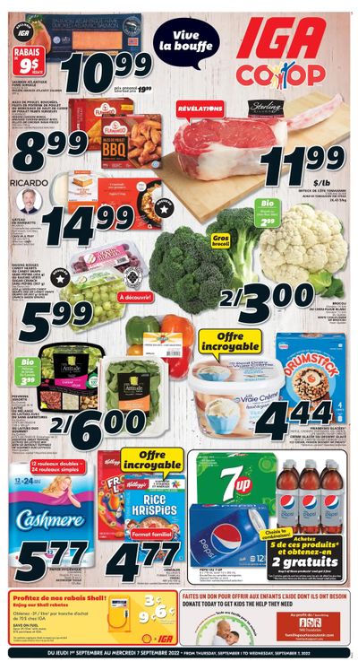 IGA (NB) Flyer September 1 to 7