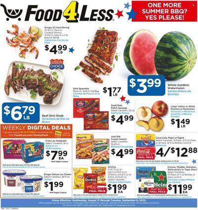 Food 4 Less (IL) Weekly Ad Flyer Specials August 31 to September 6, 2022