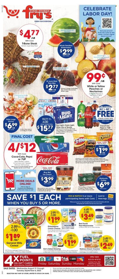 Fry’s (AZ) Weekly Ad Flyer Specials August 31 to September 6, 2022