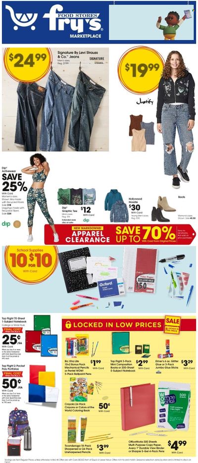 Fry’s (AZ) Weekly Ad Flyer Specials August 31 to September 6, 2022