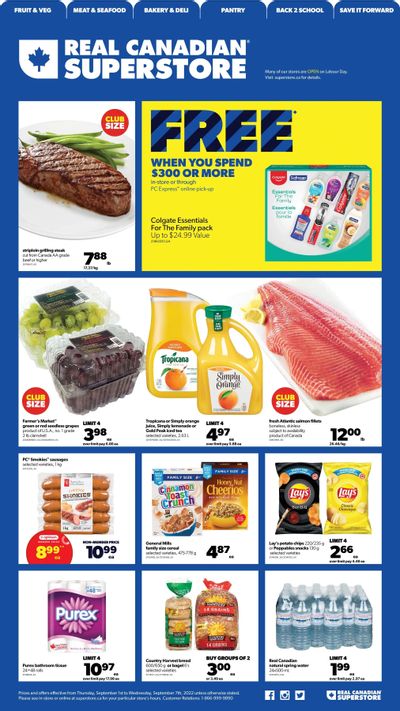 Real Canadian Superstore (West) Flyer September 1 to 7