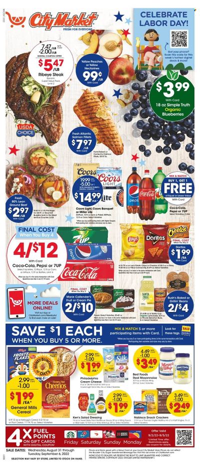 City Market (CO, UT, WY) Weekly Ad Flyer Specials August 31 to September 6, 2022