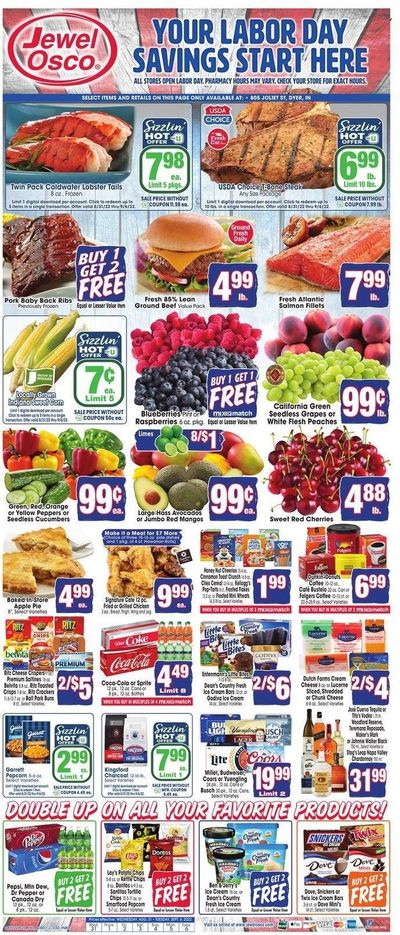 Jewel Osco (IN) Weekly Ad Flyer Specials August 31 to September 6, 2022