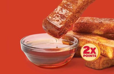 Get Double the Rewards Points In-app on Homestyle French Toast Sticks at Wendy’s