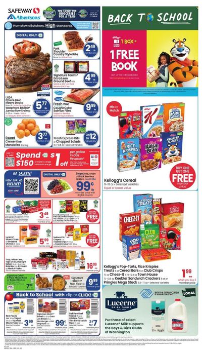 Safeway (WA) Weekly Ad Flyer Specials August 31 to September 6, 2022