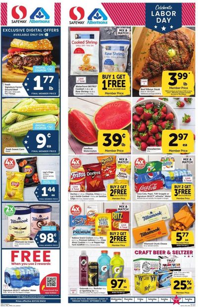 Safeway (OR) Weekly Ad Flyer Specials August 31 to September 6, 2022