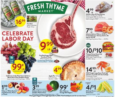 Fresh Thyme Weekly Ad Flyer Specials August 31 to September 6, 2022