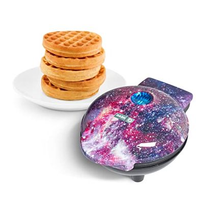 DASH Mini Waffle Maker Machine for Individuals, Paninis, Hash Browns, & Other On the Go Breakfast, Lunch, or Snacks, with Easy to Clean, Non-Stick Sides, Purple Galaxy 4 Inch $21.93 (Reg $31.51)