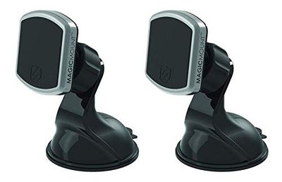 Scosche MPWD2PK-UB Pro MagicMount Magnetic Suction Cup Mount Holder Phone Mount for Car, Black (Pack of 2) $34.12 (Reg $45.83)