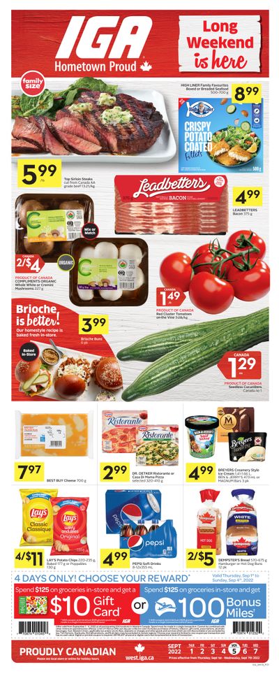 IGA (AB & BC) Flyer September 1 to 7