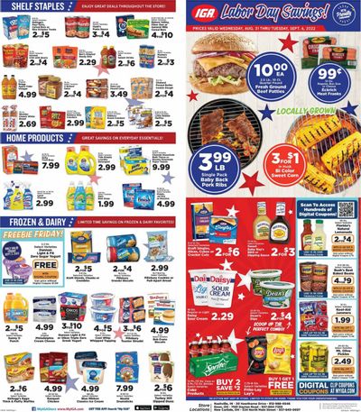 IGA (IN) Weekly Ad Flyer Specials August 31 to September 6, 2022 IGA (IN) Weekly Ad Flyer Specials August 31 to September 6, 2022